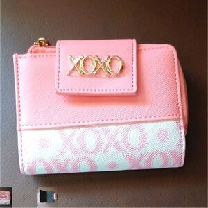 XOXO Pink and Cream Women's Wallet